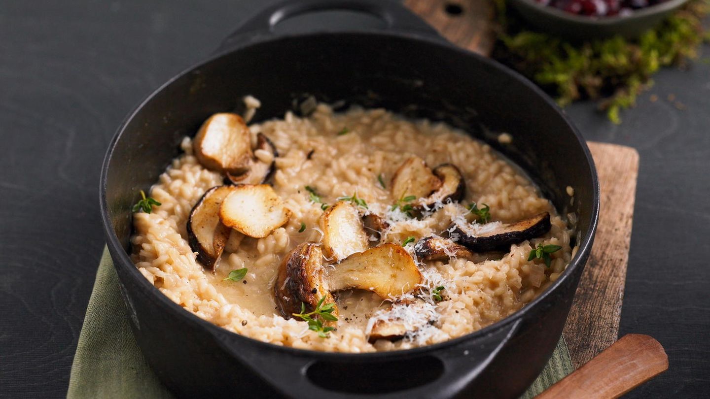 Steinpilz-Risotto mit Wermut | BRIGITTE.de