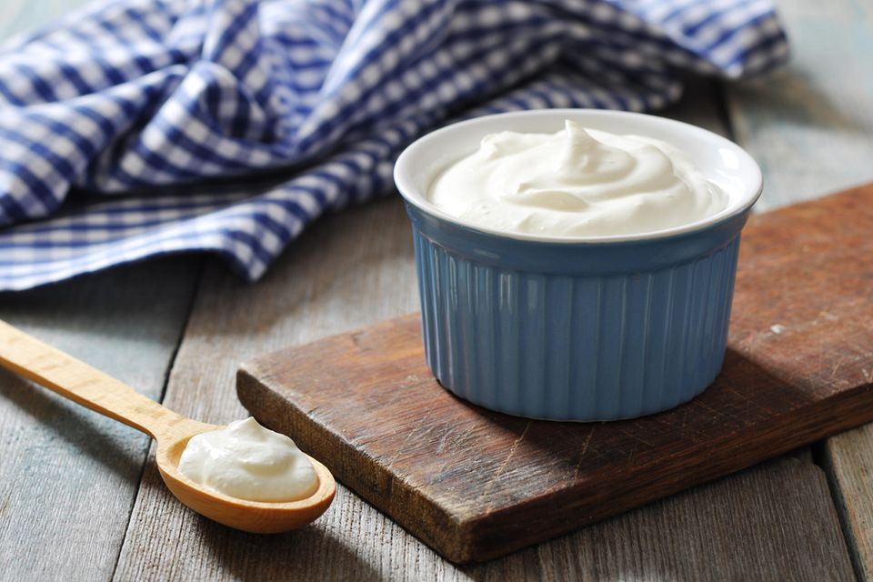 Griechischer Joghurt in einer Schüssel