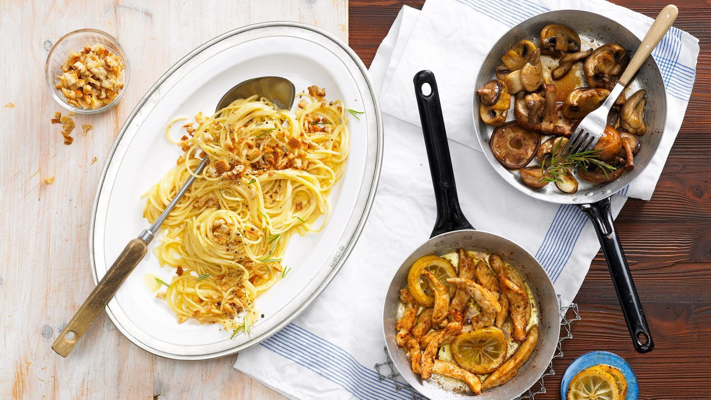 Spaghettini Mit Ei Sahne Sosse Brigitte De 