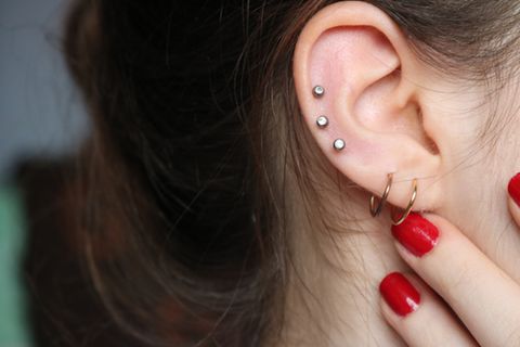 Piercing hilft was helix entzündet Helix Piercing,