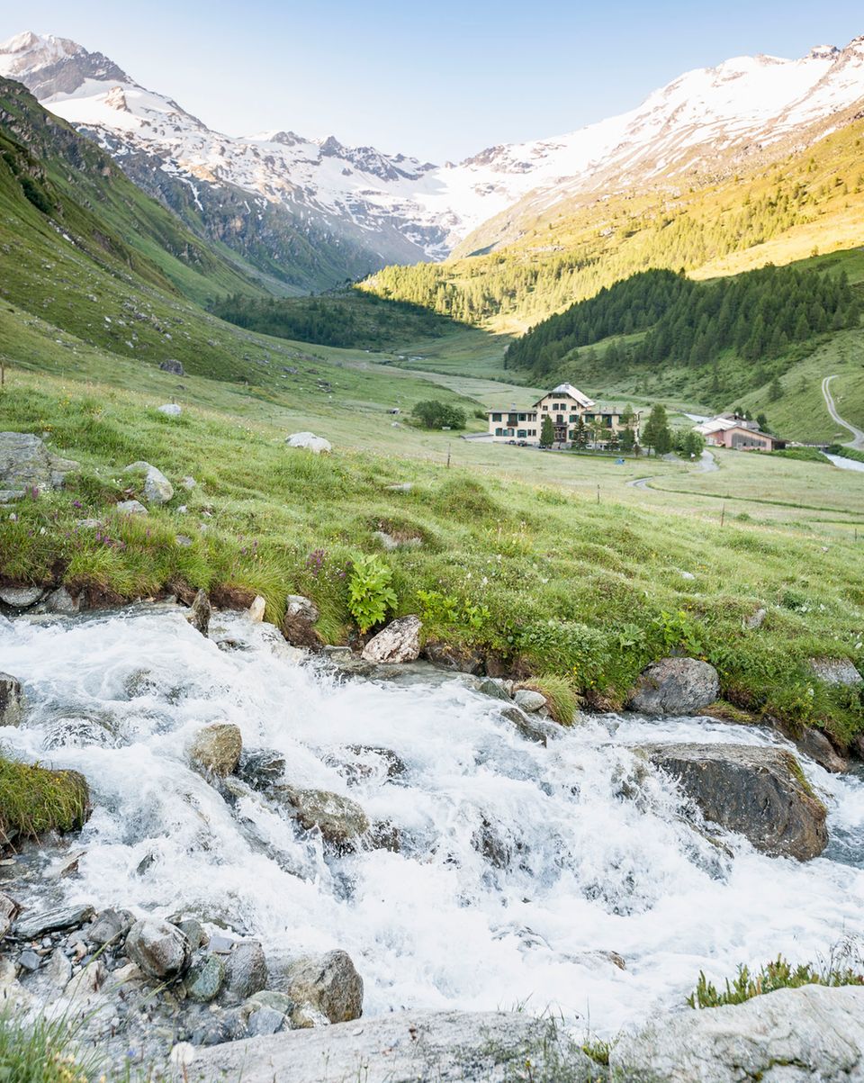 Wandern in der Schweiz: das Hotel Fex