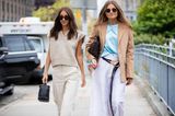 New York Fashion Week 2019: zwei Frauen auf der Strasse