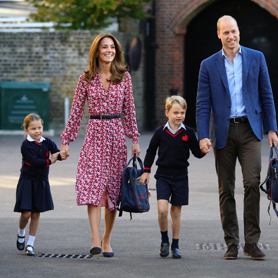Royals Erster Schultag: Prinzessin Charlotte mit ihren Eltern unterwegs
