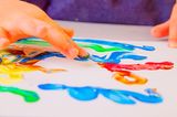 Malen mit Kindern: Fingerfarben