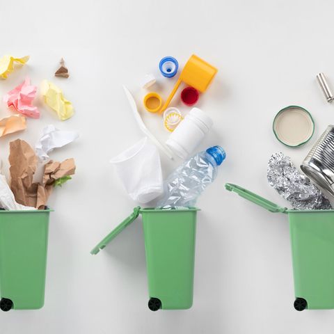 Müll richtig trennen – ein Trennungsguide: Mülltonnen mit Müll