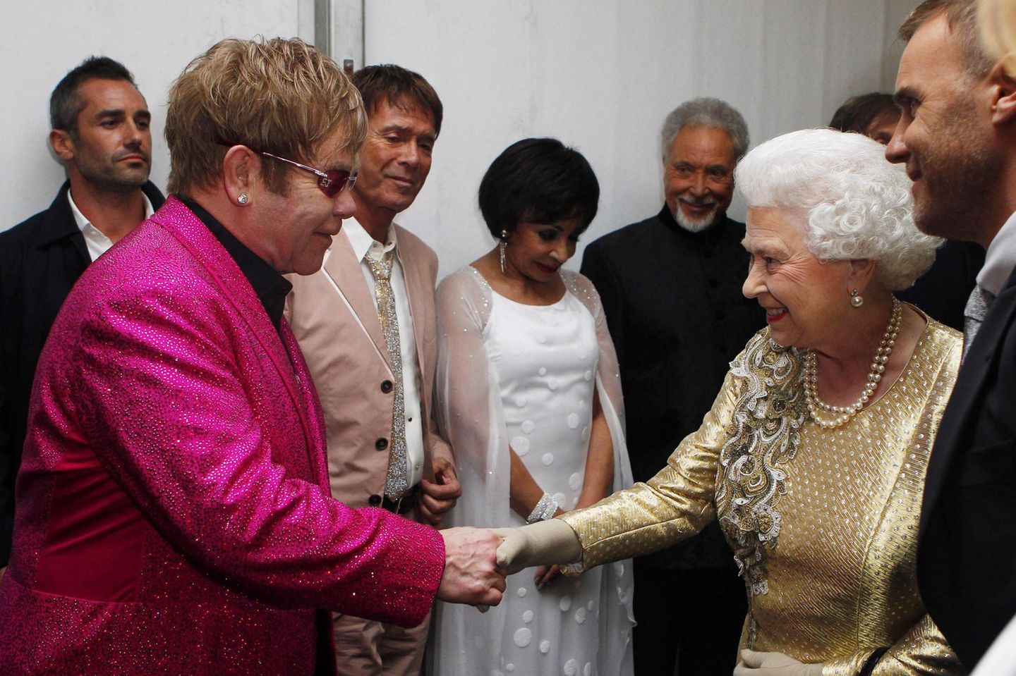 Elton John und Queen Elizabeth