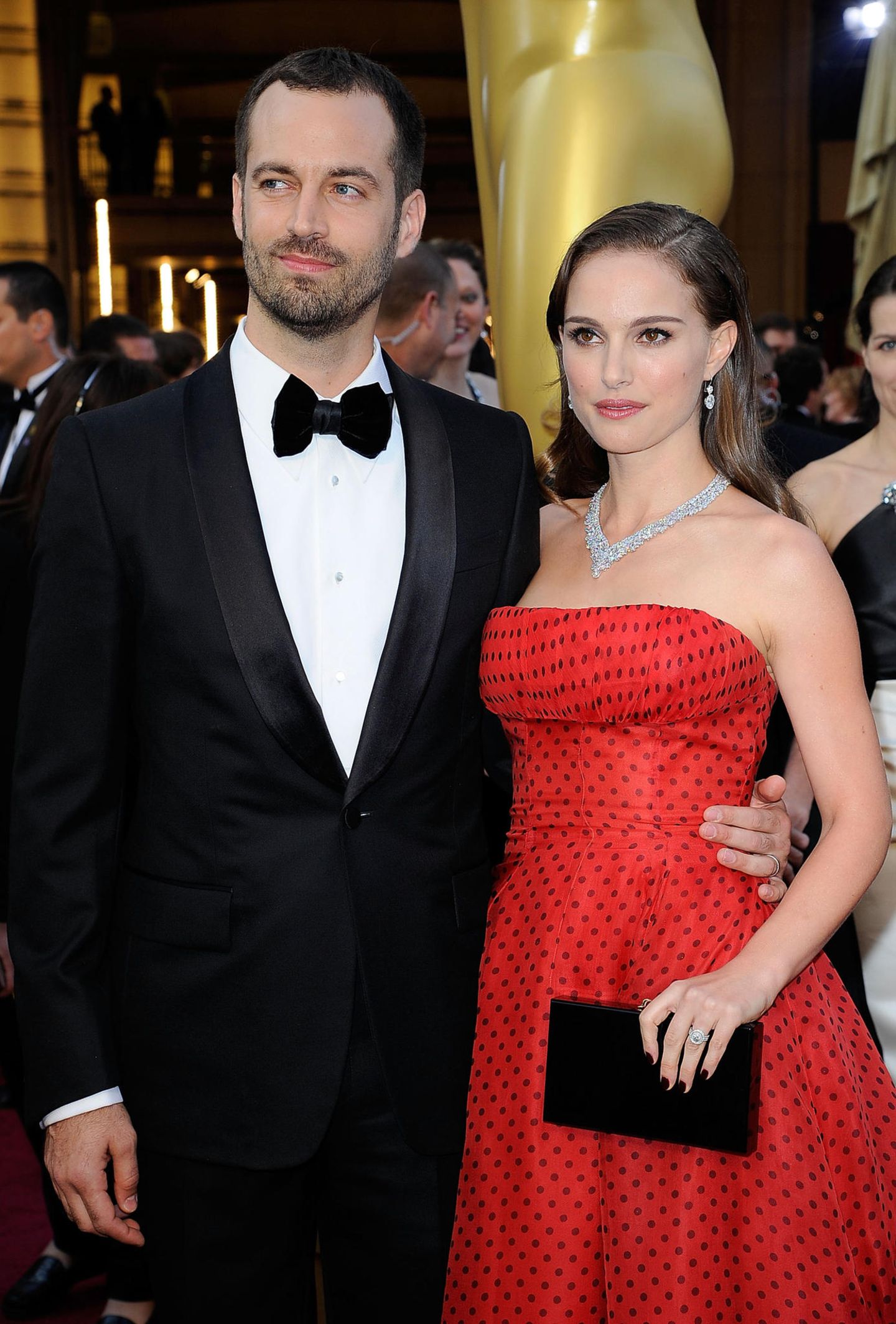 Verlobungsringe der Stars: Natalie Portman und Benjamin Millepied posieren