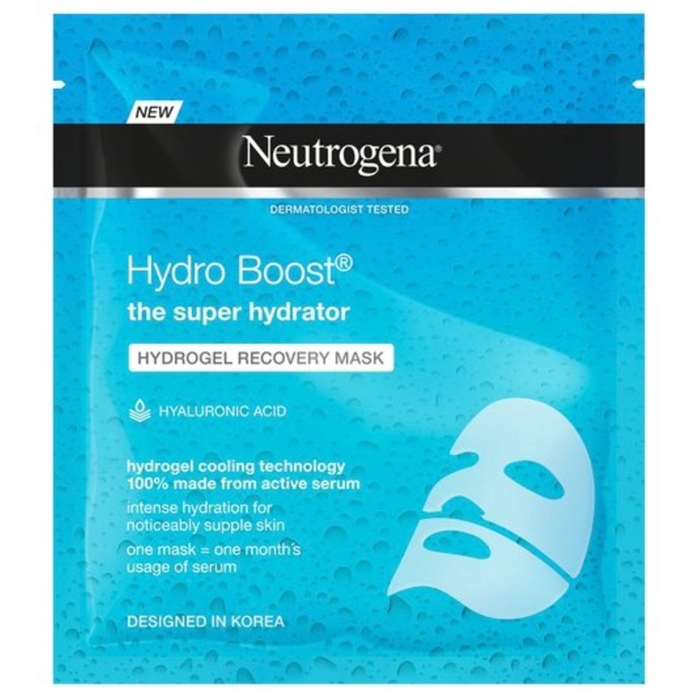 Das Produkt: Die feuchtigkeitsspendende Hydro Boost Hydrogel-Maske von Neutrogena besteht zu 100% aus Hydrogel mit Hyaluronsäure. Es ist eine zweiteilige Gelmaske (rund 3 Euro bei dm).  Was verspricht das Produkt? Eine intensive Erholung und eine geschmeidigere, erfrischte und glatte Haut. Sie soll sofort kühlen und nicht austrocknen. Außerdem soll die Maske durch die zwei Teile eine perfekte Passform haben.  Wie ließ sich das Produkt anwenden? Die zwei Teile der Maske haben es besonders einfach gemacht, diese aufzutragen. Das Gel-Material, anstelle vom normalen Tuch-Stoff, war sehr robust. Dadurch war die Maske einfach aufzutragen und ist nicht eingerissen. Dass sie aus zwei Teilen besteht, war ein zusätzlicher Vorteil. Sie hat sich perfekt meinen Konturen angepasst und ist nicht verrutscht. Nach dem Auftragen 20-30 Minuten einwirken lassen, abziehen und das überschüssige Serum einmassieren.  Wie war das Ergebnis? Die Maske hält, was sie verspricht. Meine Haut fühlt sich erfrischt an, die Maske hat viel Feuchtigkeit abgegeben, die auch noch am nächsten Tag anhält. Die Maske kühlt angenehm und wirkt sehr entspannend.  Wer eine extra Portion Feuchtigkeit und eine einfache Handhabung sucht, liegt mit dieser Maske genau richtig.  Lilly, Praktikantin
