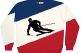 Pullover mit Skifahrer-Print