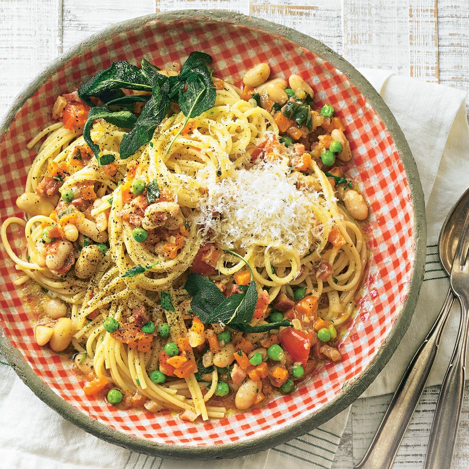 Pasta e fagioli (Pasta mit Bohnen)