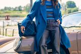 Wintermantel für Damen: Trendteile von 2019: Blauer Mantel:Blauer Mantel