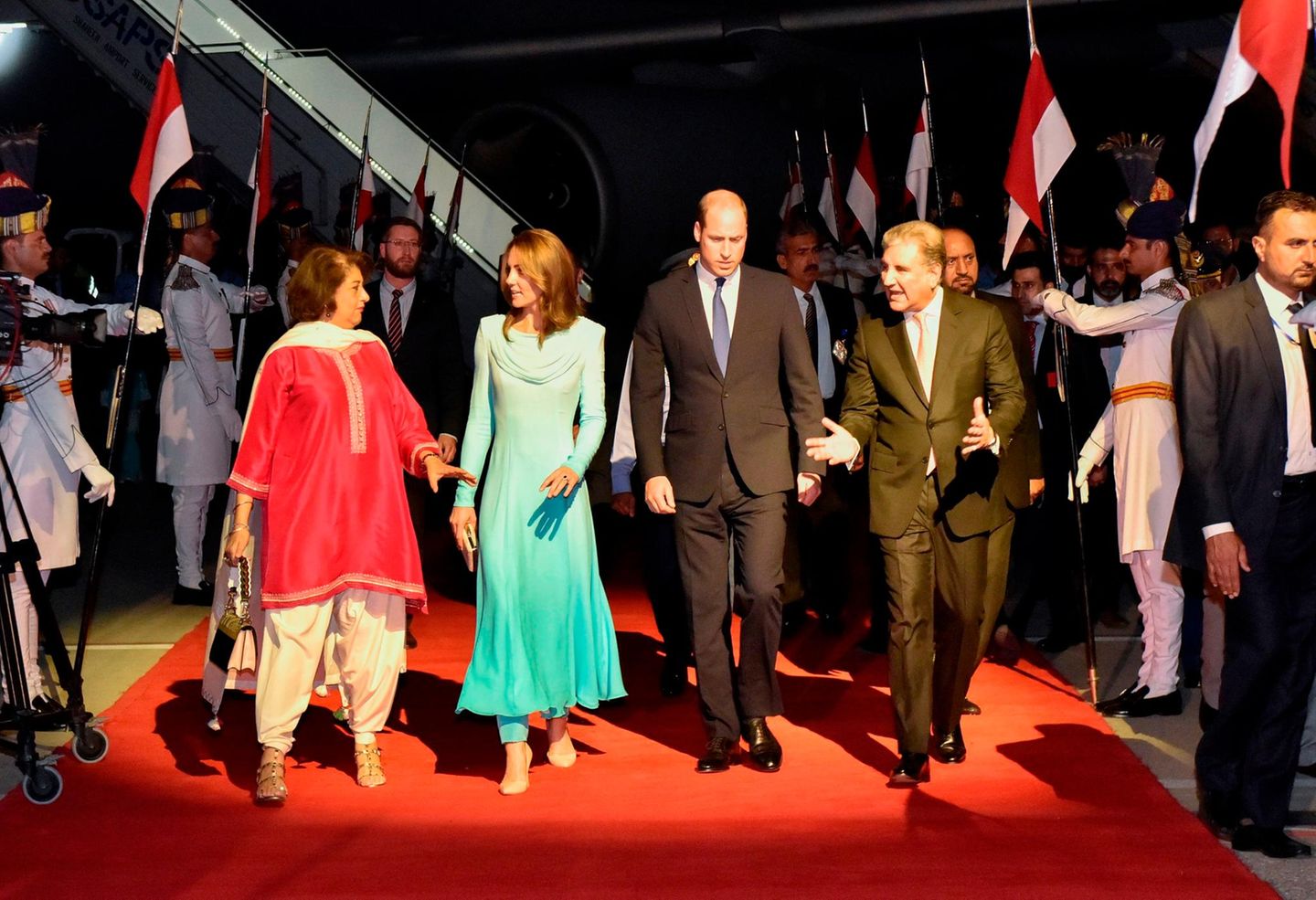 Herzogin Kate + Prinz William: werden in Pakistan empfangen