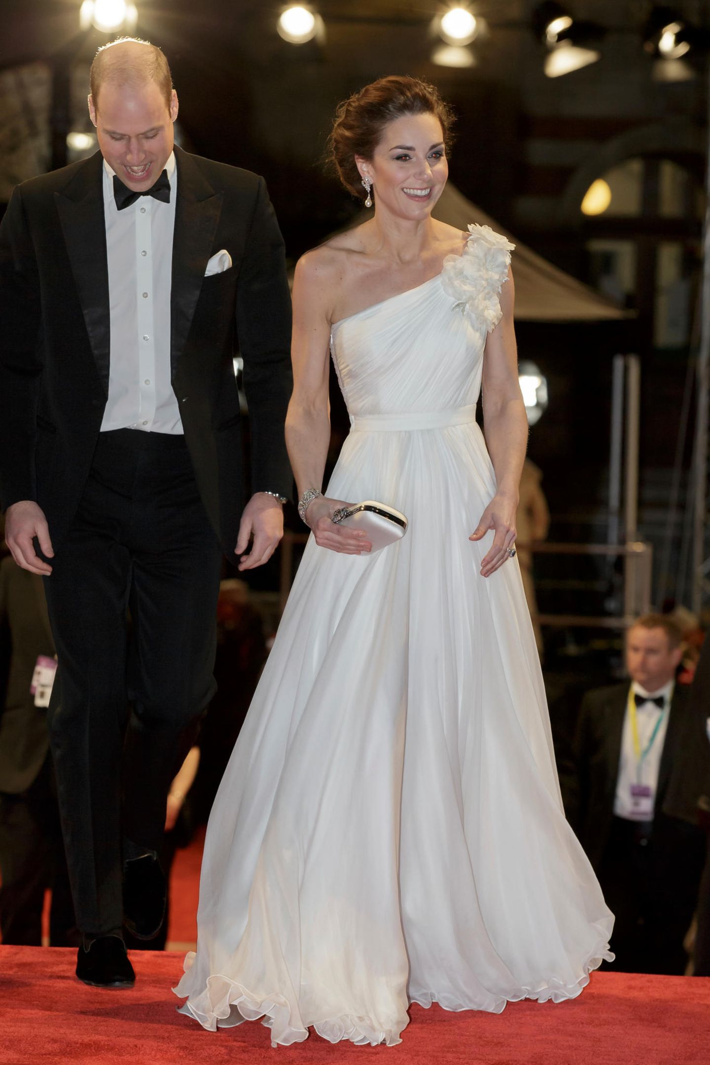 Lady Dianas Looks: Kate Middleton im weissen Abendkleid