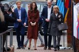 Weihnachten bei den Royals: Kate Middleton im roten Kleid