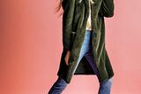 Fashion-Highlights: Schöne Mode-Trends der Saison: Fake-Mantel grün