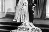 Prinz Philip und die Queen: bei ihrer Hochzeit