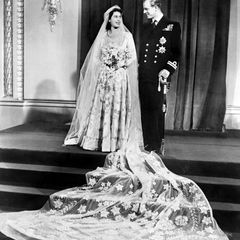 Prinz Philip und die Queen: bei ihrer Hochzeit