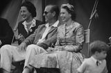 Prinz Philip und die Queen: im Publikum