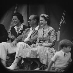 Prinz Philip und die Queen: im Publikum
