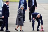 Prinz Philip und die Queen: mit Blumen