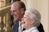 Prinz Philip und die Queen: lachen
