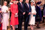 Meghan, Kate und Co. 2019: Prinz Harry, Prinz William, Meghan Markle und KateMiddleton stehen