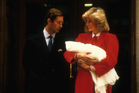 Prinz Charles und Prinzessin Diana mit Prinz Harry