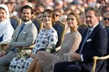 Meghan, Kate und Co. 2019: Prinz Carl Philipp und Prinzessin Madeleine sitzen im Publikum