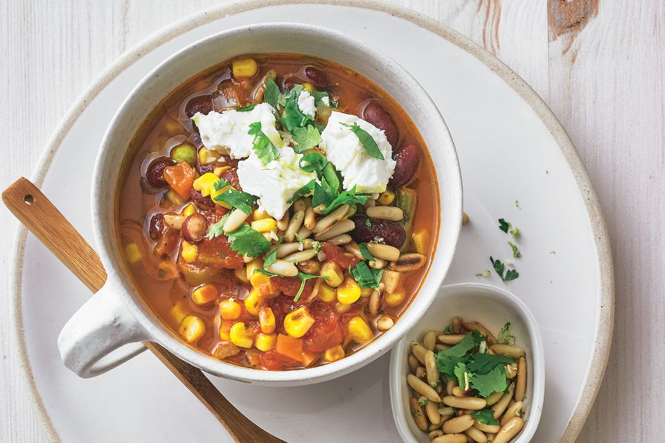 Chili "sin Carne" mit Pinienkernen Chili "sin Carne" mit Pinienkernen
