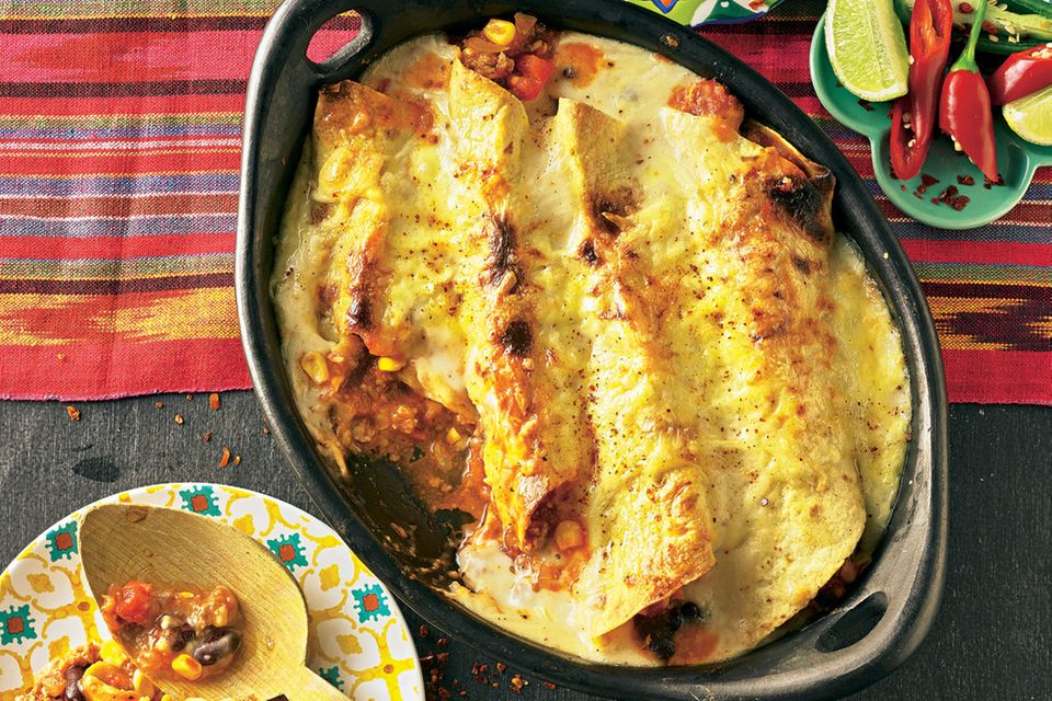 Enchilada mit Chili con Carne Enchilada mit Chili con Carne