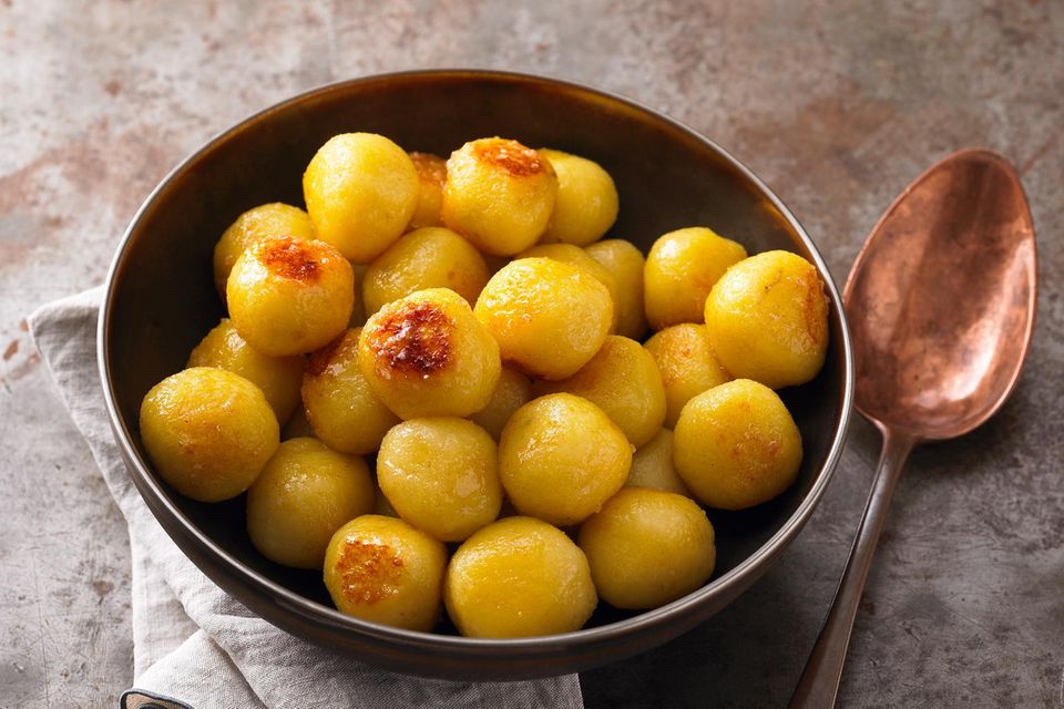 Karamellisierte Kartoffelknödel Karamellisierte Kartoffelknödel