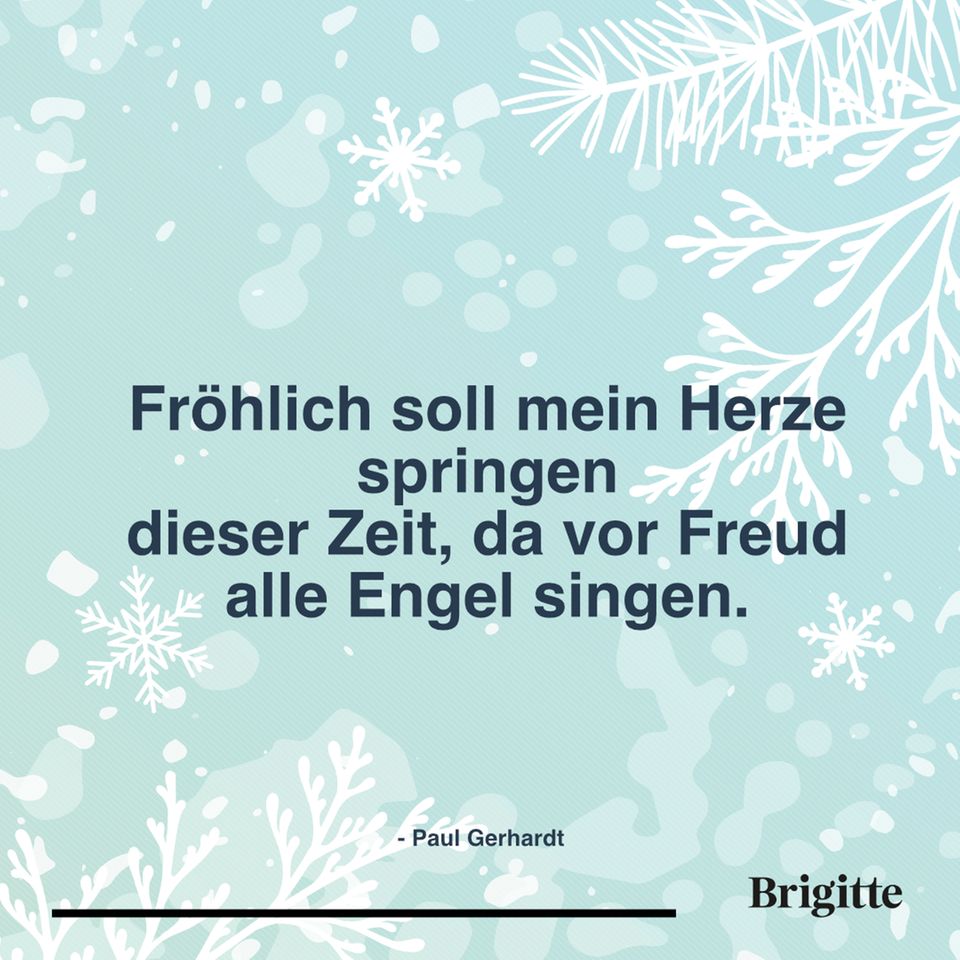 Schöne Zitate zu Weihnachten | BRIGITTE.de