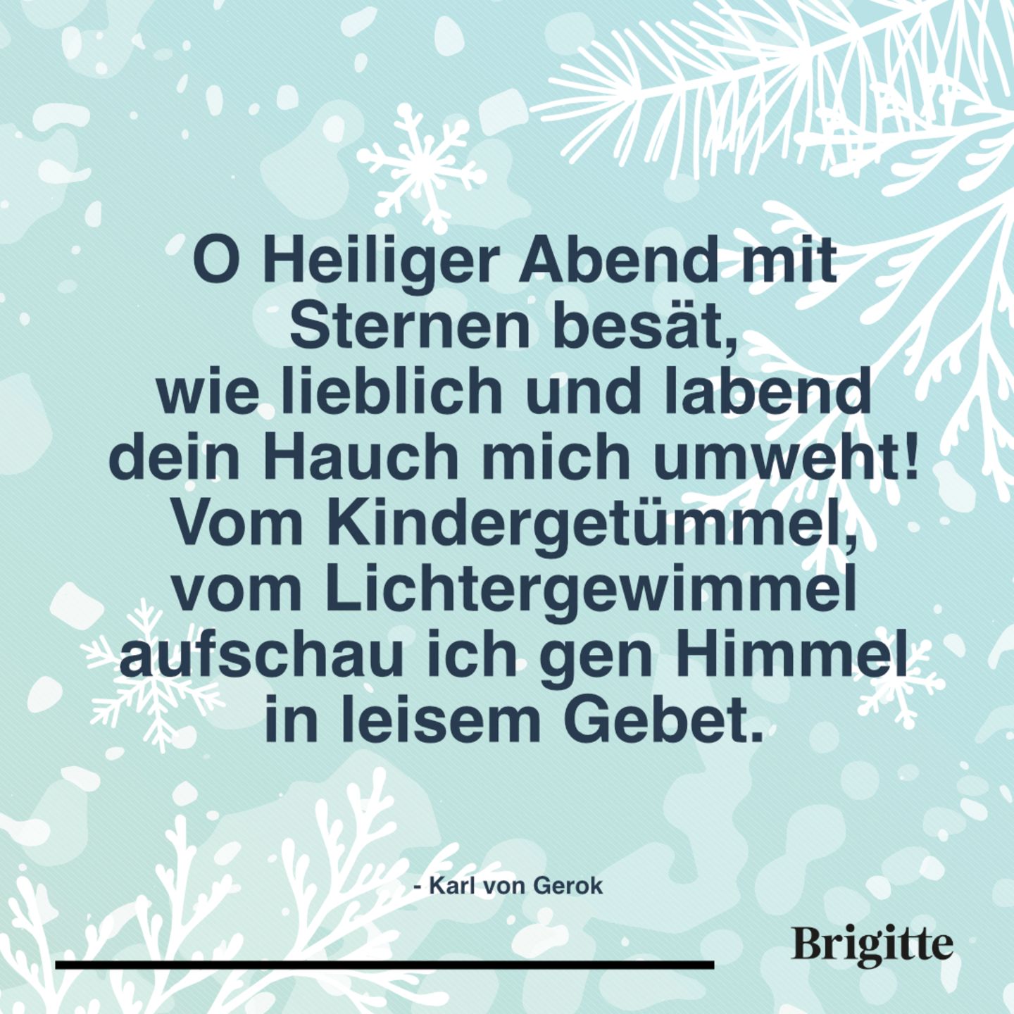 Weihnachtszitate: Karl von Gerok