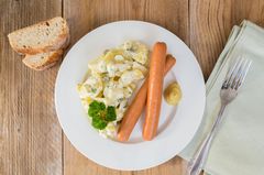 Kartoffelsalat mit Würstchen Kartoffelsalat mit Würstchen
