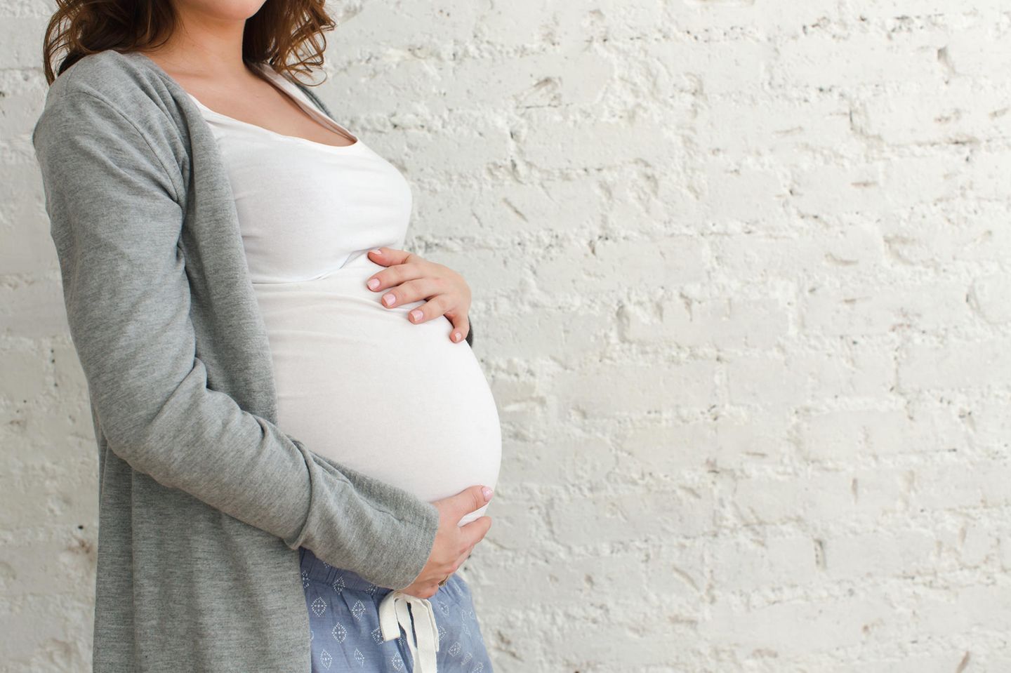 Wassereinlagerungen Schwangerschaft: Schwangere Frau