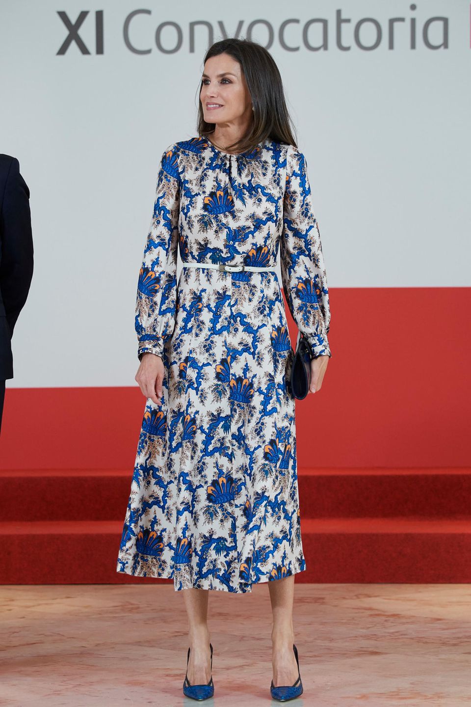 Gleiche Outfits der Royals: Königin Letizia im Blumenkleid