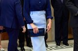 Gleiche Outfits der Royals: Königin Letizia im Rock
