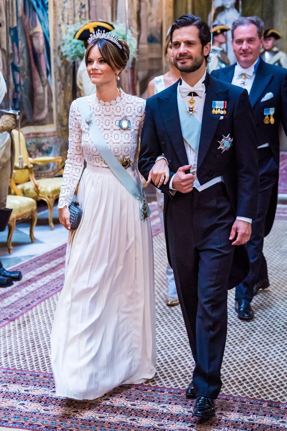 Gleiche Outfits der Royals: Prinzessin Sofia im weißen Kleid