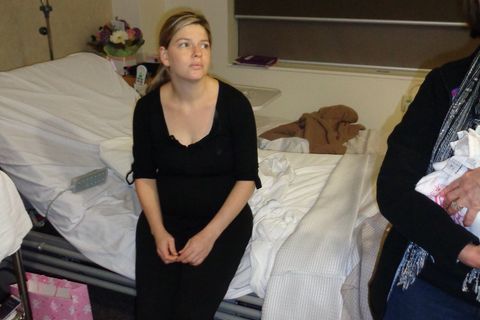 Katie Bowman im Krankenhaus