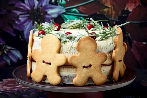 Weihnachtskuchen: Gingermen-Cake