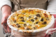 Kartoffelgratin mit Schweinefilet Kartoffelgratin mit Schweinefilet
