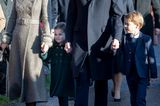 Weihnachten bei den Royals: Herzogin Kate, Prinz William, Prinz George und Prinzessin Charlotte gehen