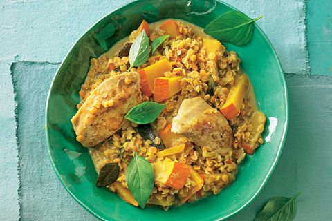 Linsen-Rezepte: Linsen-Curry mit Hühnerbrust