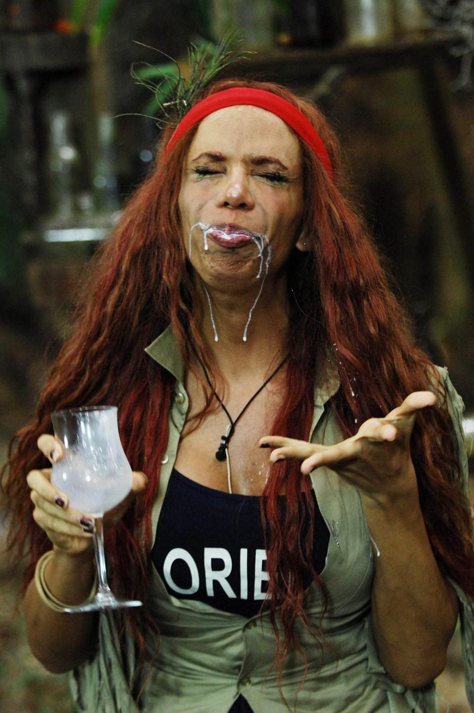Dschungelcamp: Lorielle London trinkt