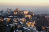 Kurztrip im Winter: Stadt Bergamo im Winter