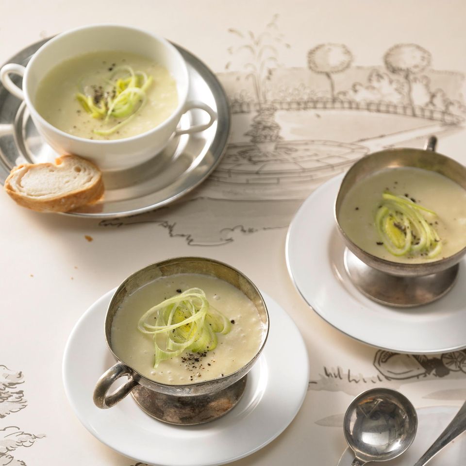 Vichyssoise - Kartoffel-Porree-Suppe