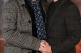 Verliebte Paare: Ian McKellen und Patrick Stewart küssen sich
