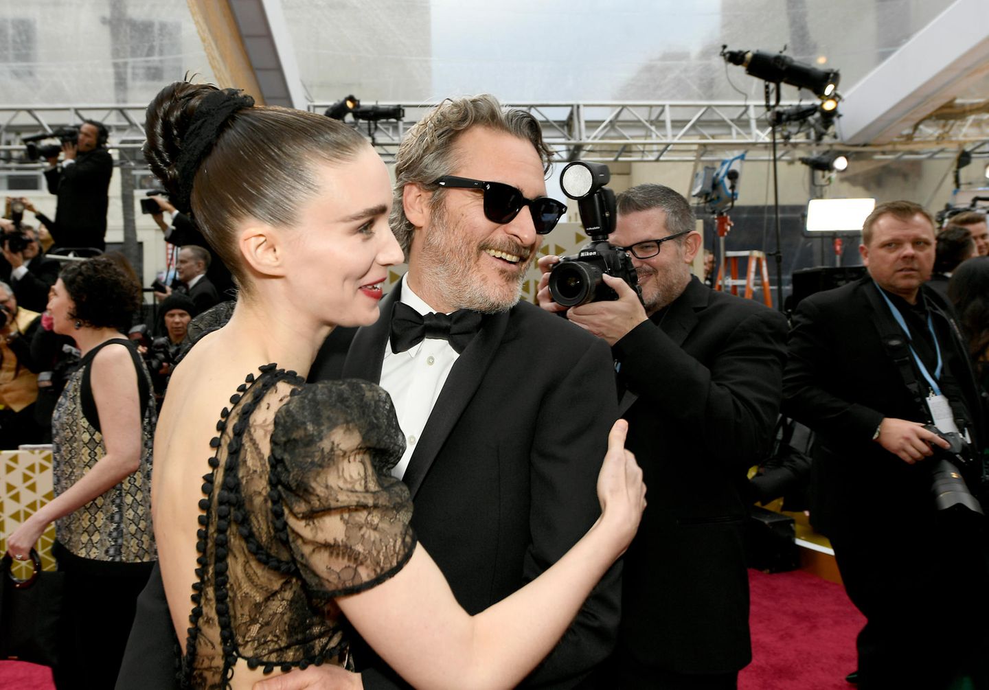 Verliebte Paare: Joaquin Phoenix und Rooney Mara auf dem roten Teppich