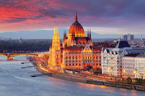 Budapest bei Sonnenuntergang