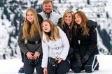 Royale Kinderfotos: Prinzessin Ariane, Prinzessin Catharina-Amalia und Prinzessin Alexia im Schnee
